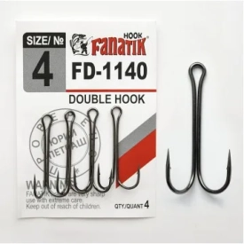 Двойной крючок FD-1140 №4 DOUBLE HOOK