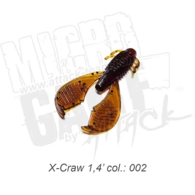X-Craw 1.4", цвет 002, 10шт