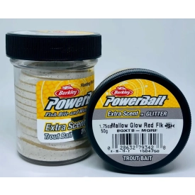 Паста PowerBait Extra Scent, белый-кофе с молоком, светонакопительная 50гр