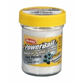 Паста PowerBait Natural Scent, цвет - белый, вкус - пелетc, 50гр