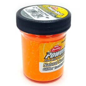 Паста PowerBait Natural Scent, цвет - оранжевый, вкус - чеснок, 50гр