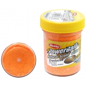 Паста PowerBait Natural Scent, оранжевый, ракушка, 50г