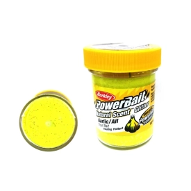 Паста PowerBait Natural Scent, солнечно-жёлтый, чеснок, 50г