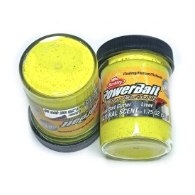 Паста PowerBait Natural Scent, Sunshine yellow, печень