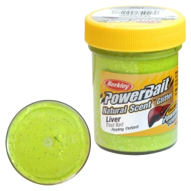Berkley - Паста PowerBait Natural Scent, шартрез печень, 50гр