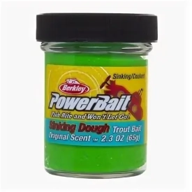 Паста PowerBait тонущая color sping green, тонущая