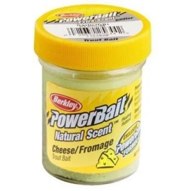 Паста PowerBait Natural Scent, цвет - светло зеленый, вкус - сыр, 50гр