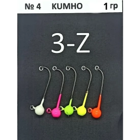 Cool Place - Джиг-головки, крючок - #4 (KUMHO), вес - 1.0g, 5шт