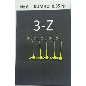 Джиг-головки, крючок - #6 (KUMHO), вес - 0.35g, 5шт