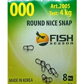 FishSeason - Round nice snap size 000 тест 4 кг