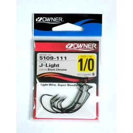 Крючок офсетный J-Light №1/0 (6 шт.)