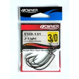 Крючок офсетный J-Light №3/0 (5 шт.)